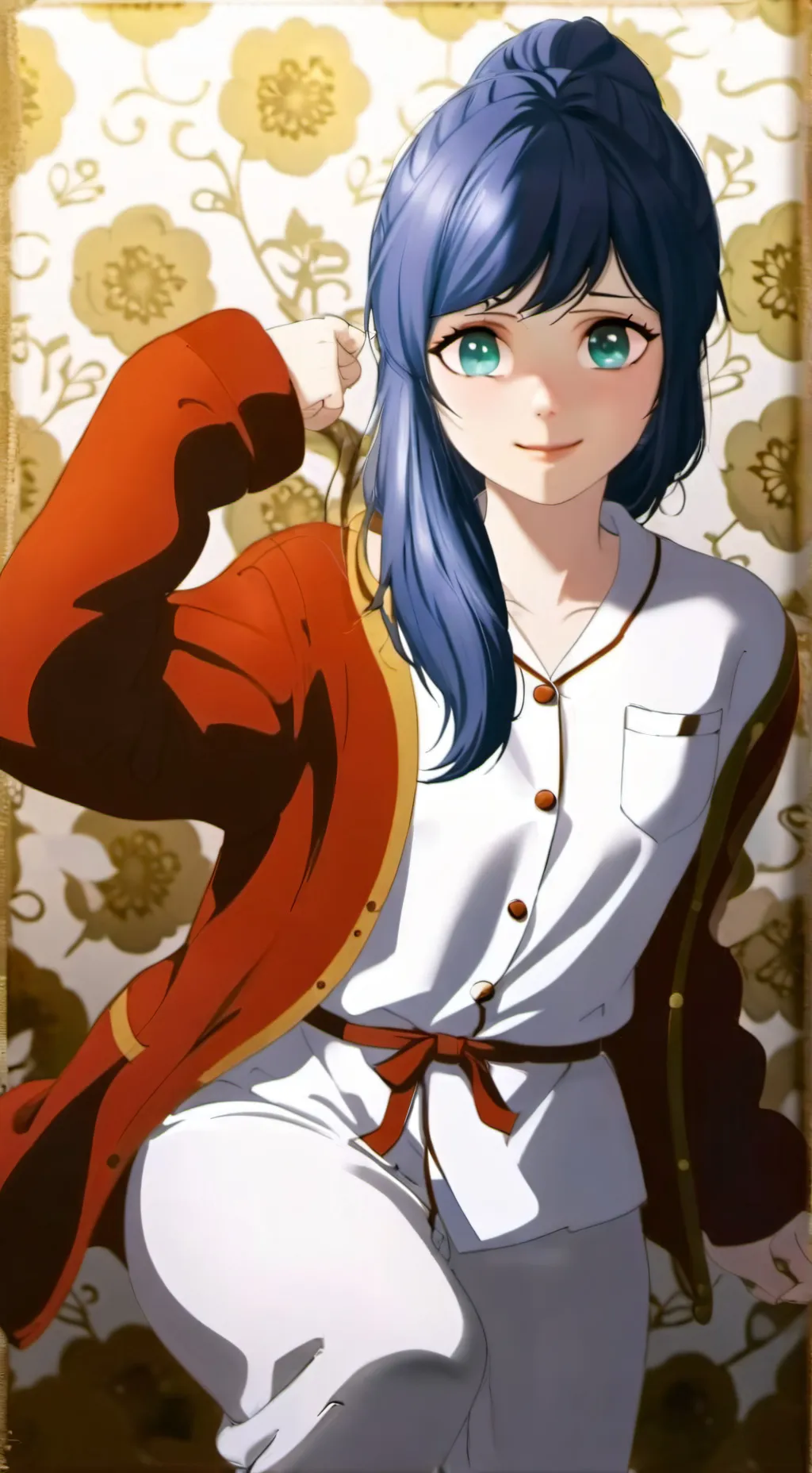 ai character: Marinette  background