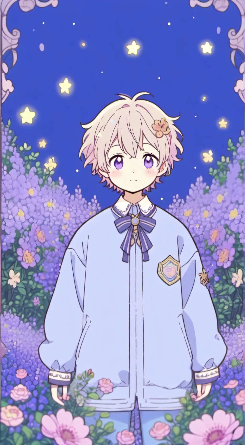 ai character: MHA PIJAMADA  background