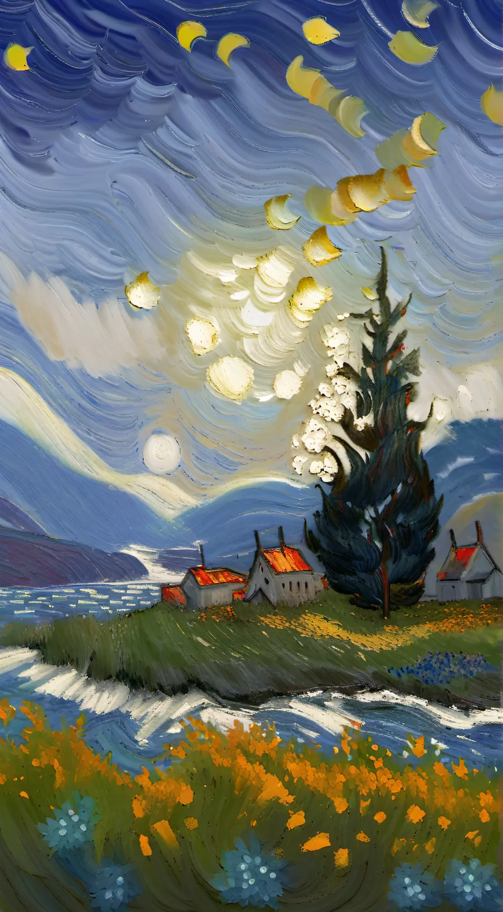 ai character: meat chicken  background