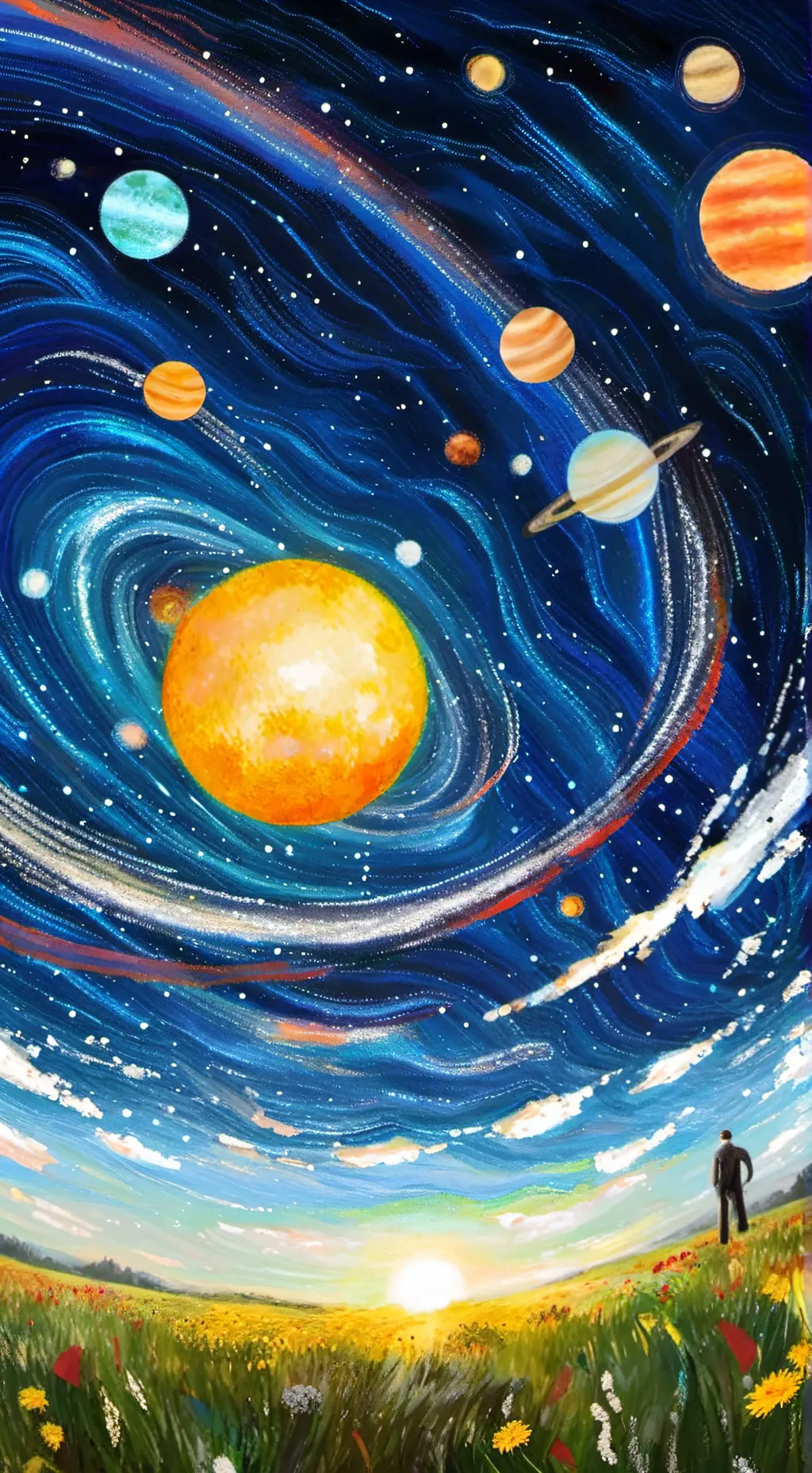 ai character: ★SOLARBALLS background