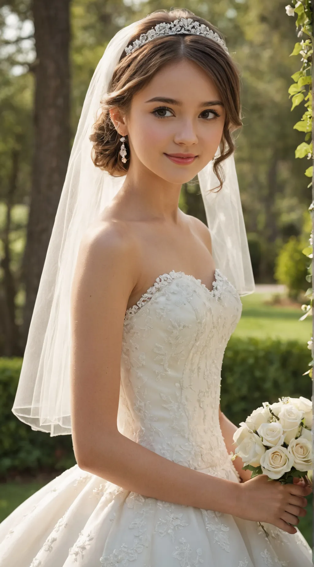 ai character: Wedding background