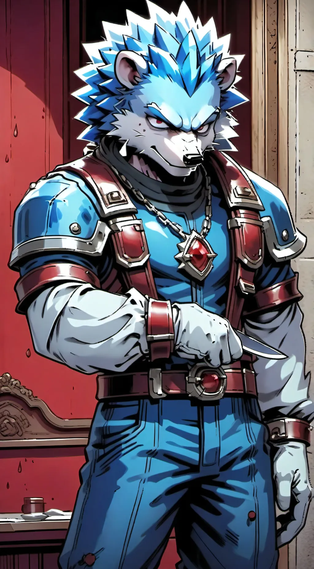 ai character: Sonic t. hedgehog background