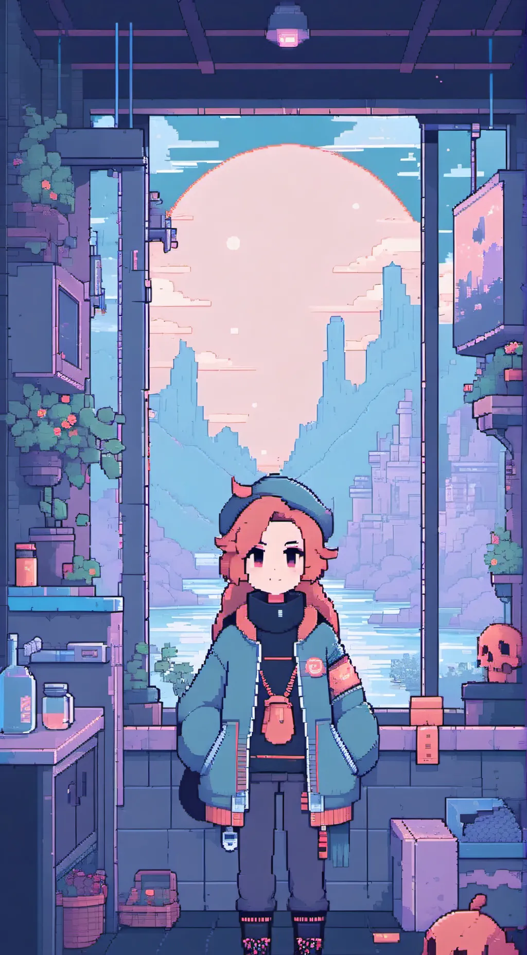 ai character: mha DOG HYBRID background