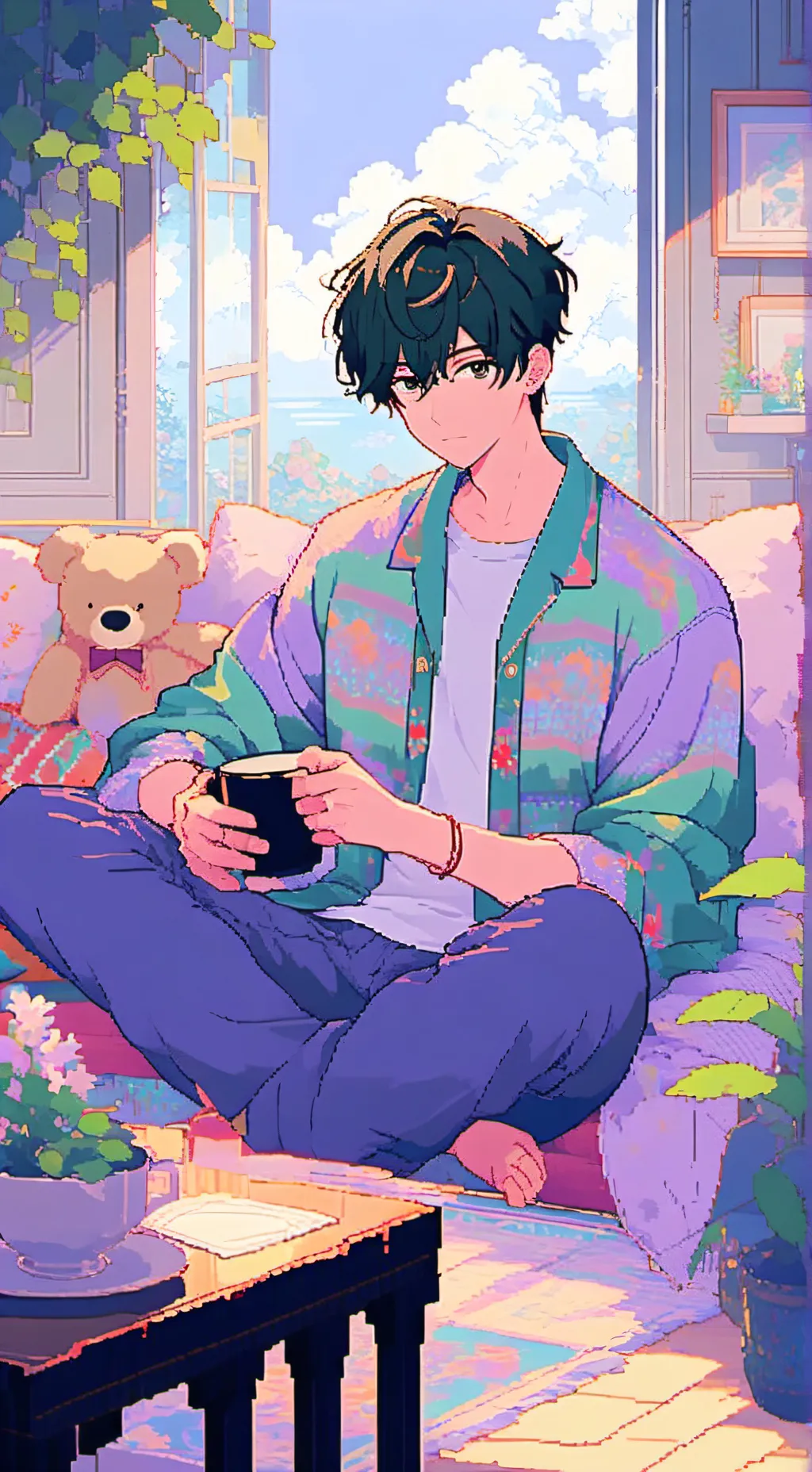 ai character: mha dorms. background