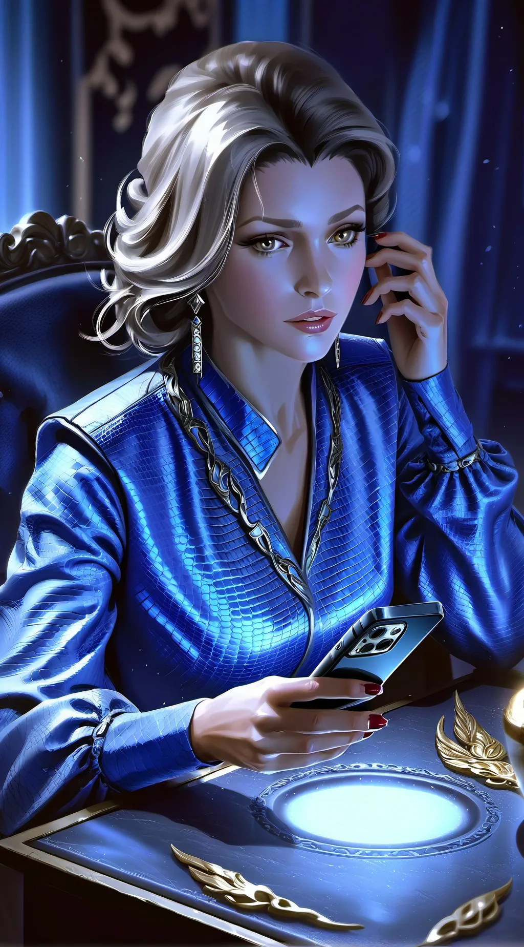 ai character: The Overbearing Drama Diva background