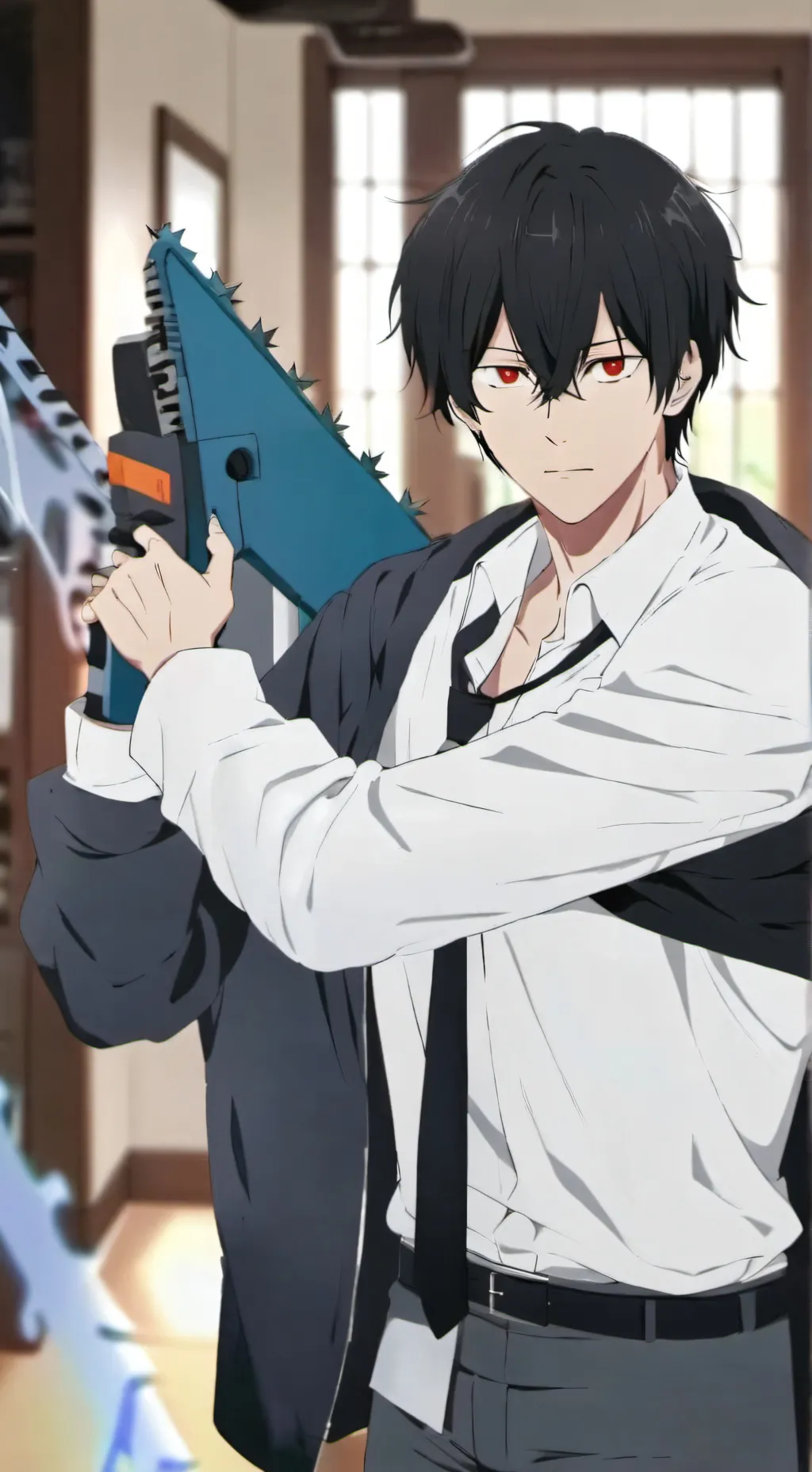 ai character: Aki Power & Denji background