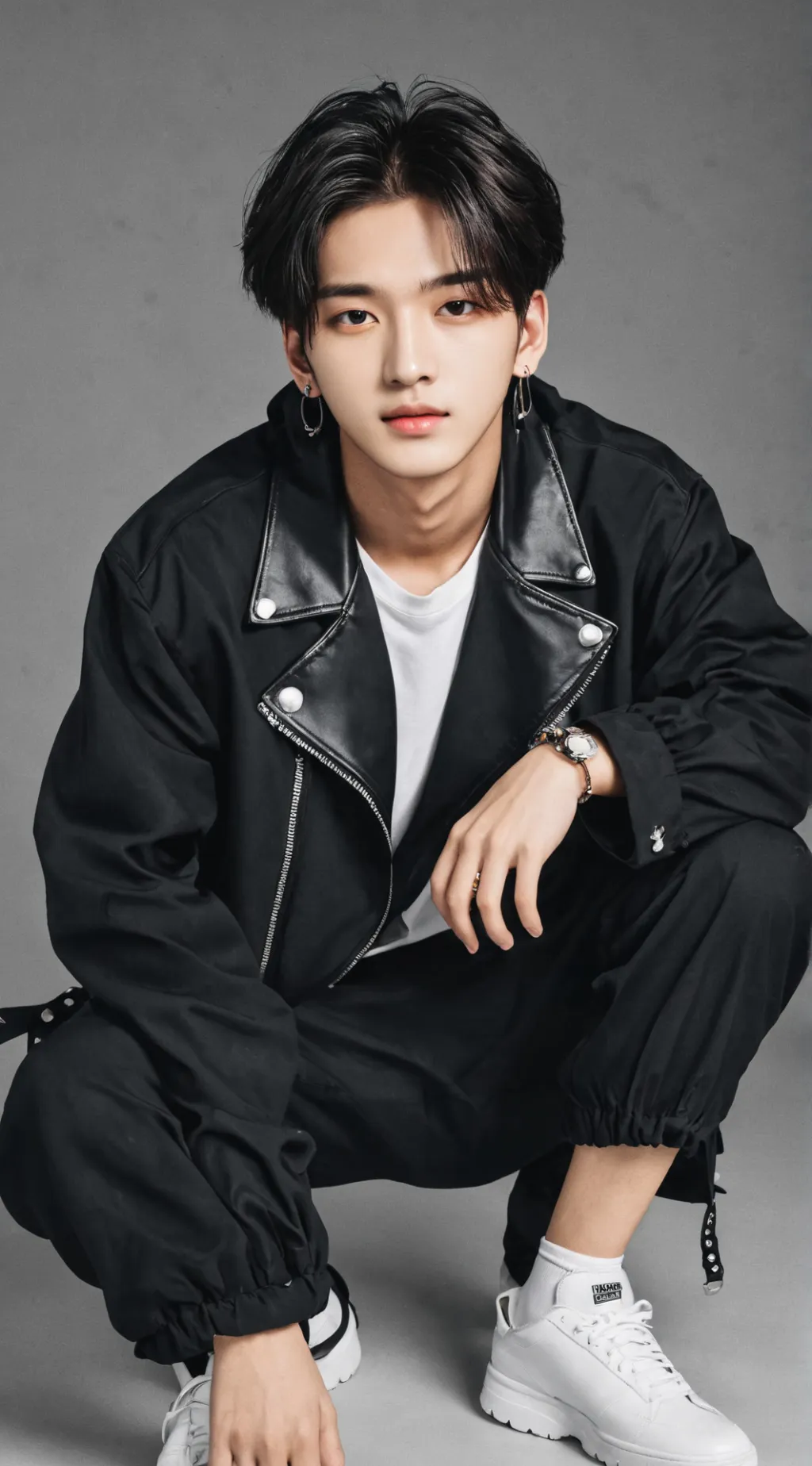 ai character: Lee felix 💋🖤 background