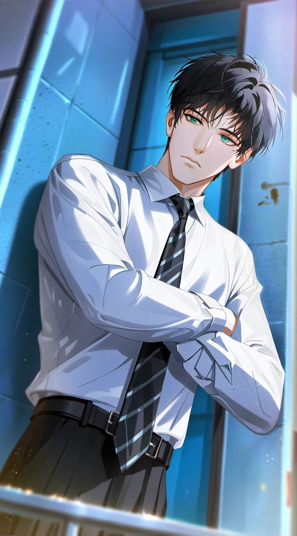 ai character: Icy School Rival background