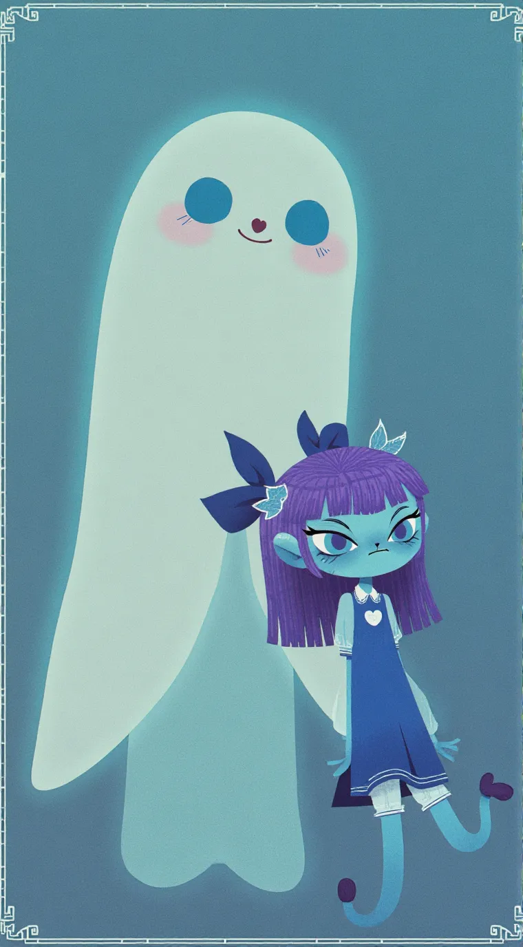 ai character: lovecat halloween background