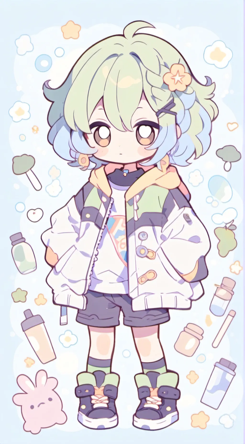 ai character: Deku background