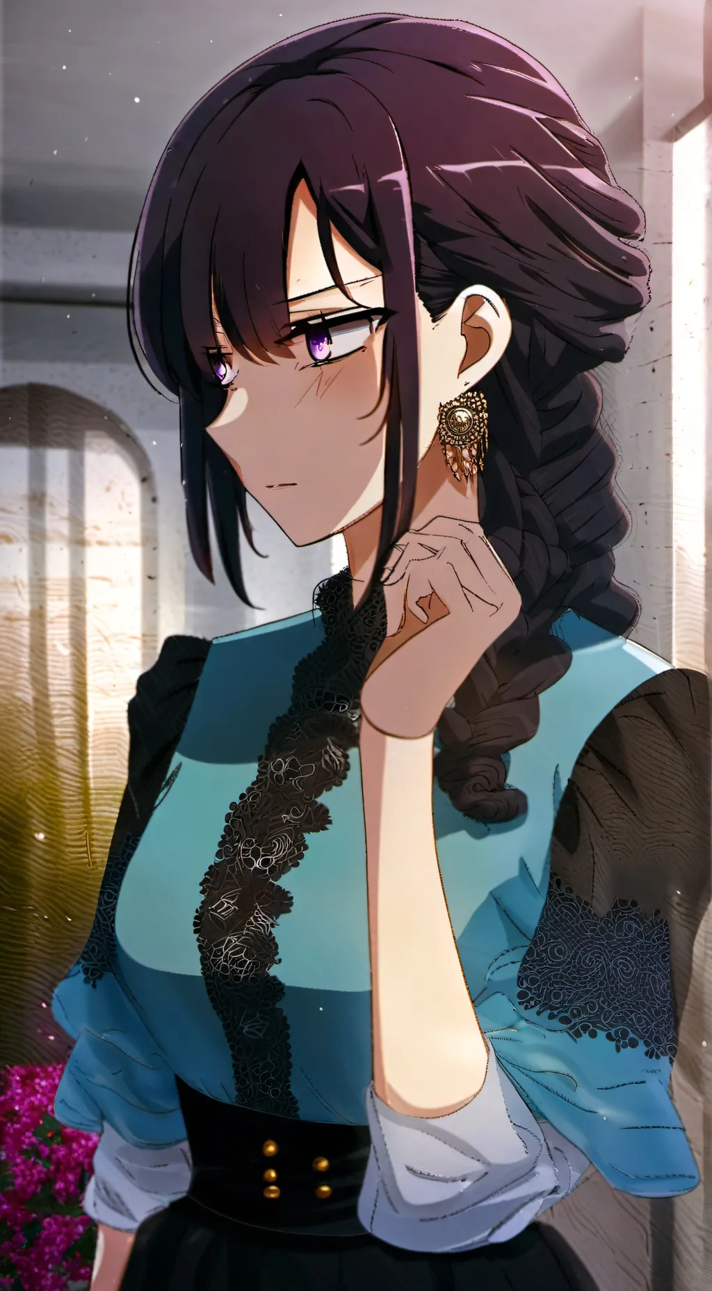 ai character: komi rommate background