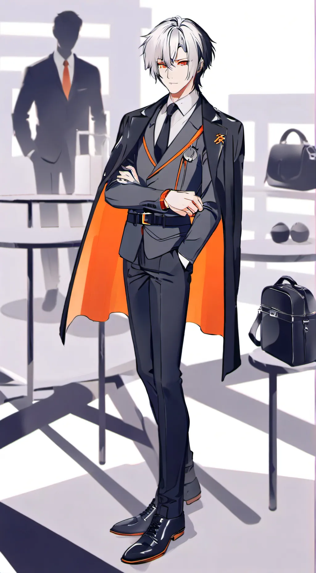 ai character: Зено/ Zero background