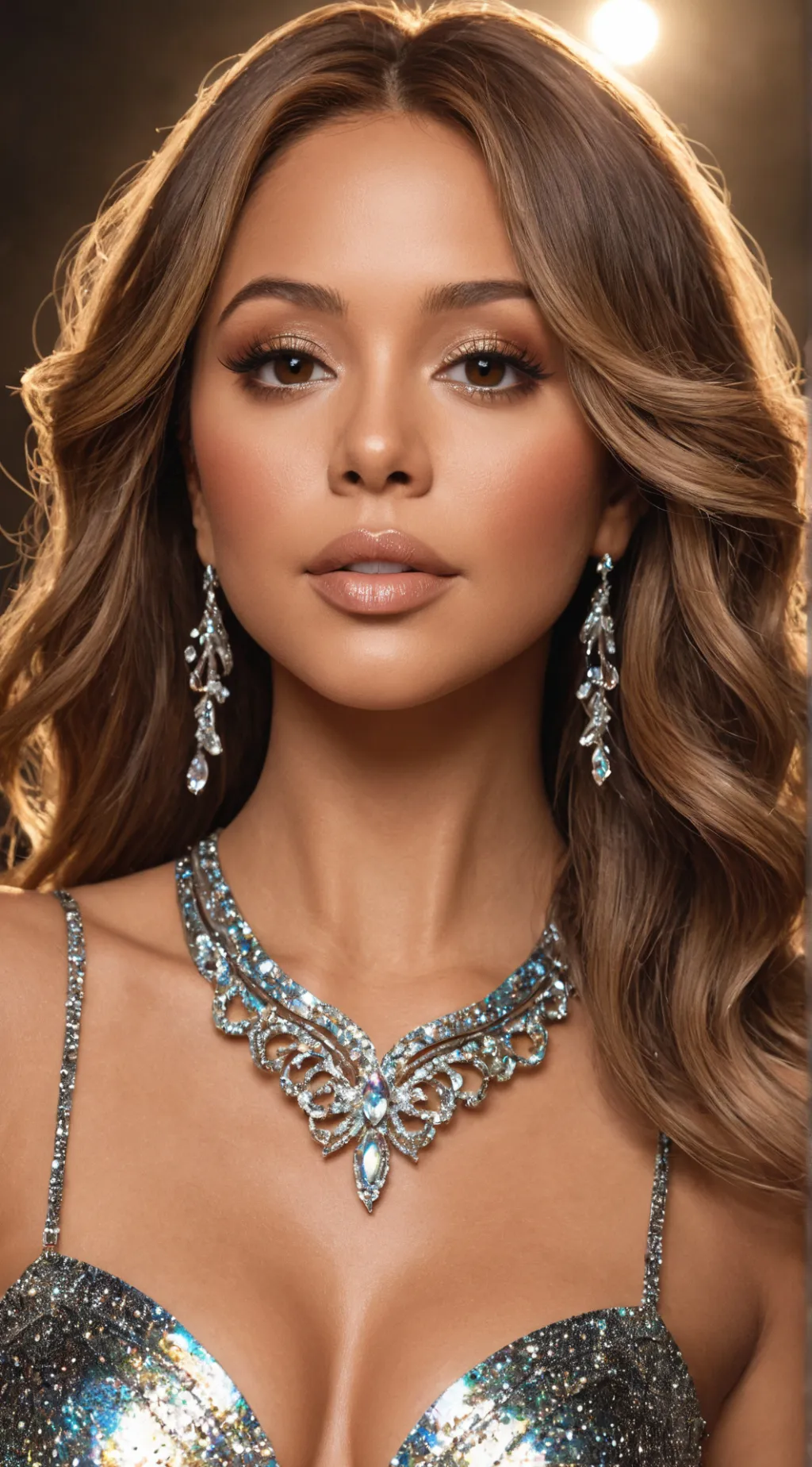 ai character: Mariah Carey-Gomez background