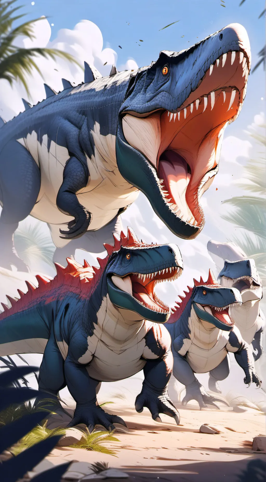 ai character: jurassic park background