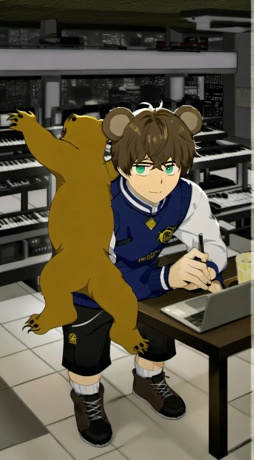 ai character: Mini cub  background