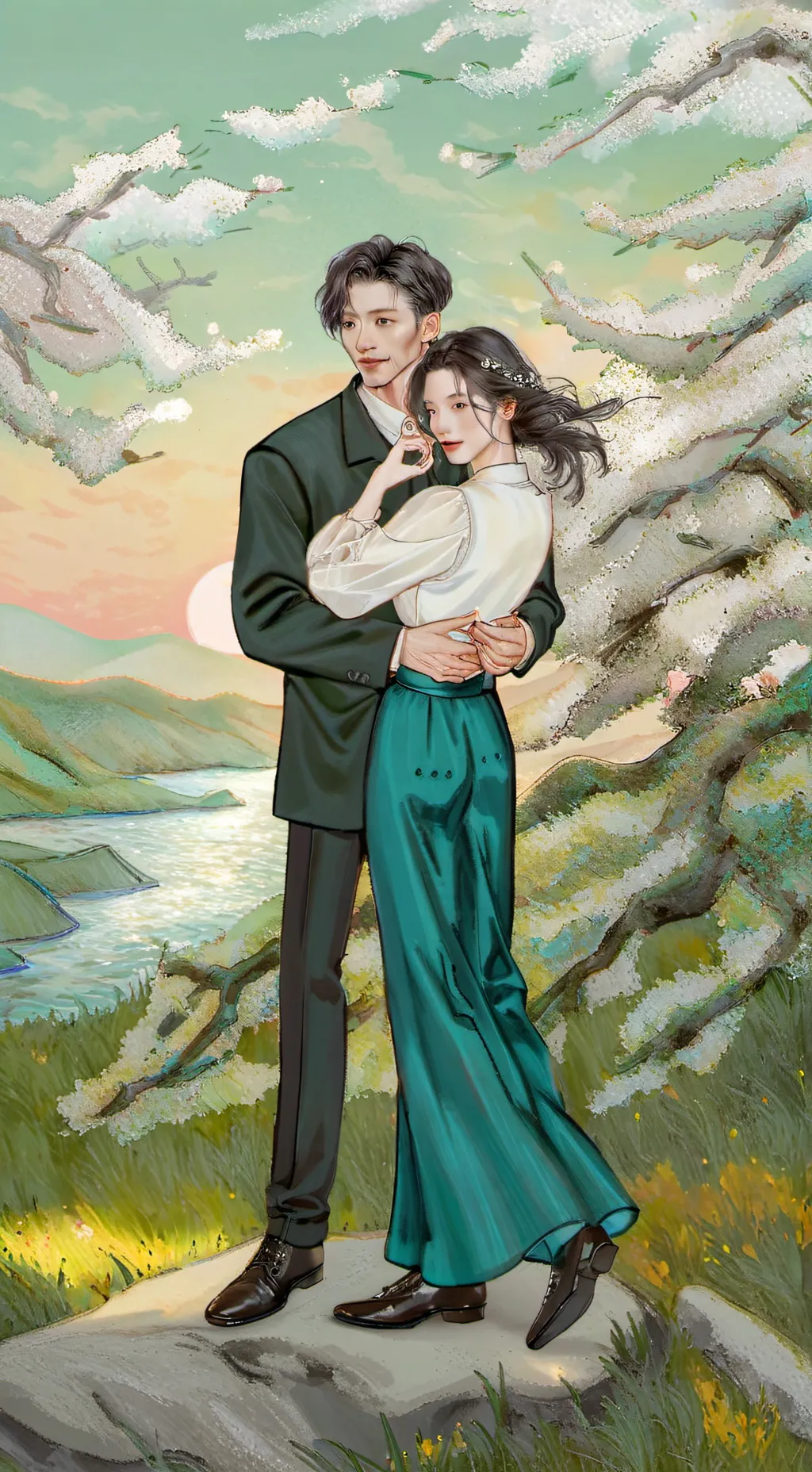 ai character: 222 and 333 background