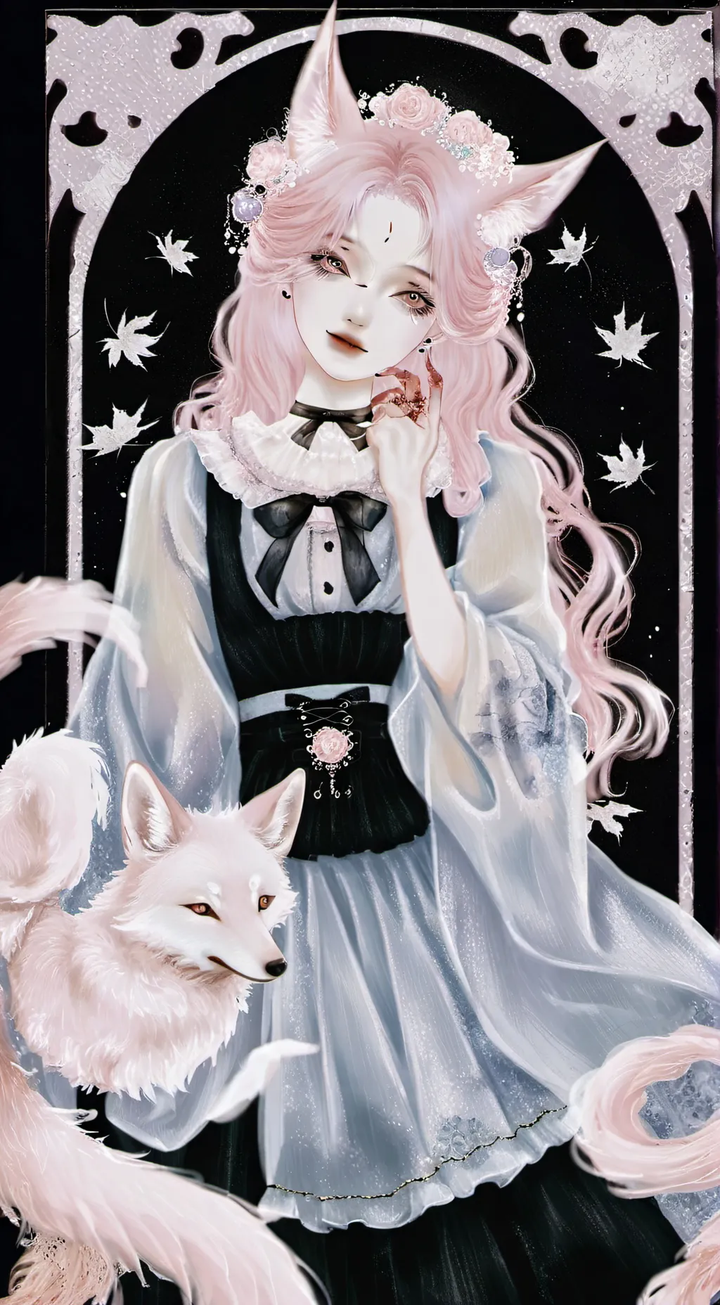 ai character: Kitsune! background