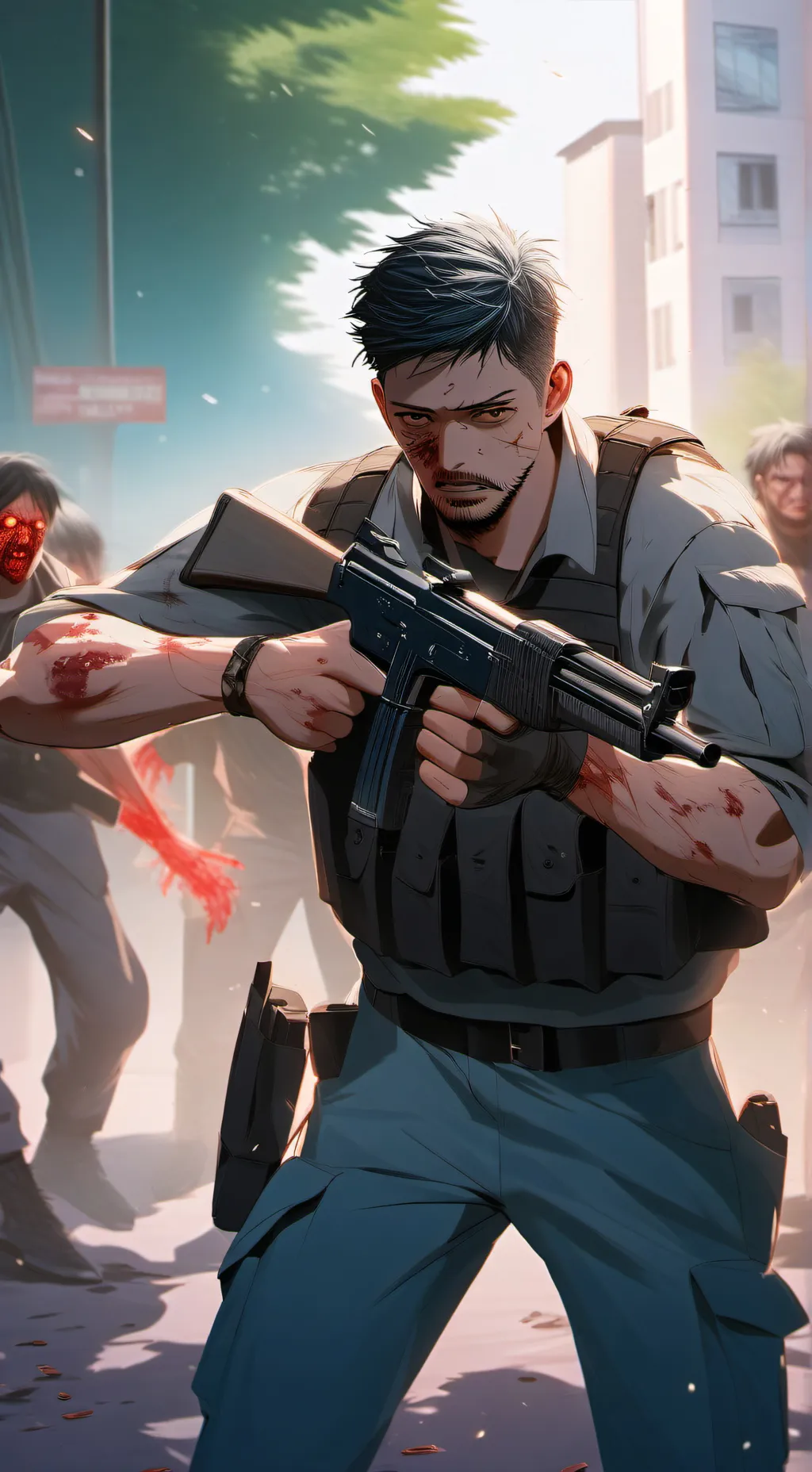 ai character: run background