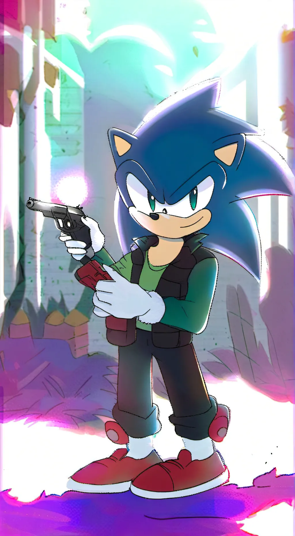 ai character: Sonic Hunting Day! background