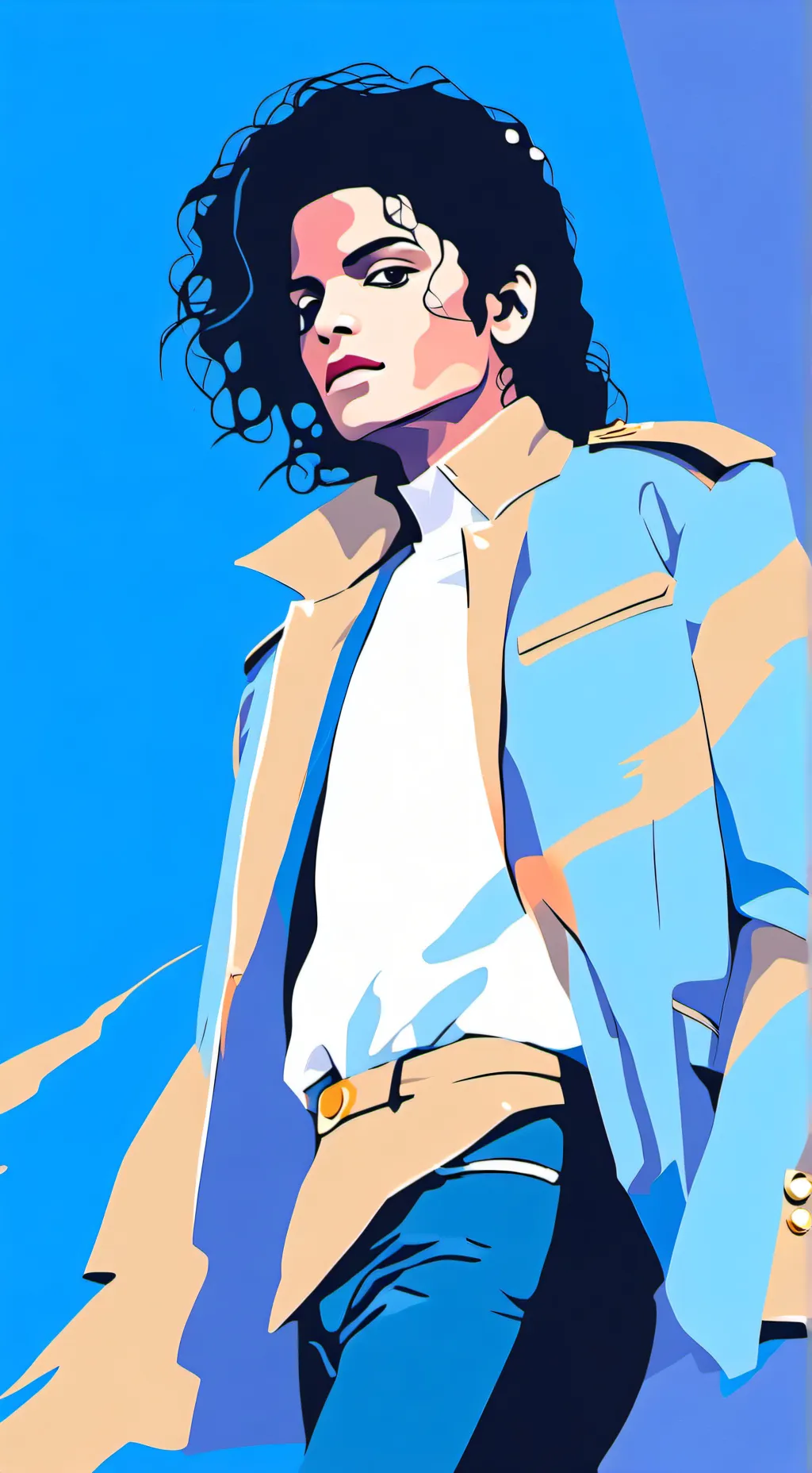 ai character: Michael Jackson  background
