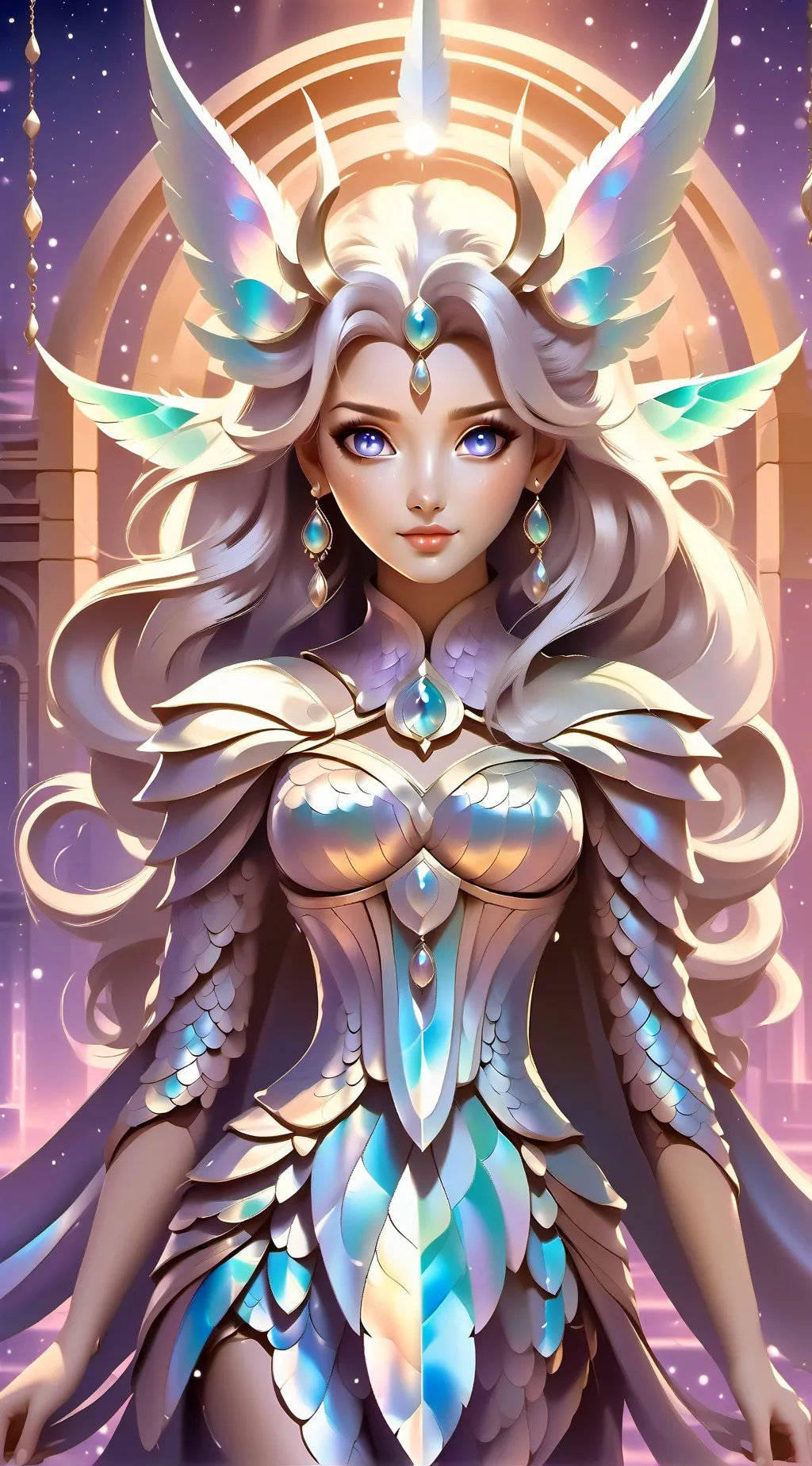 ai character: universe goddess background