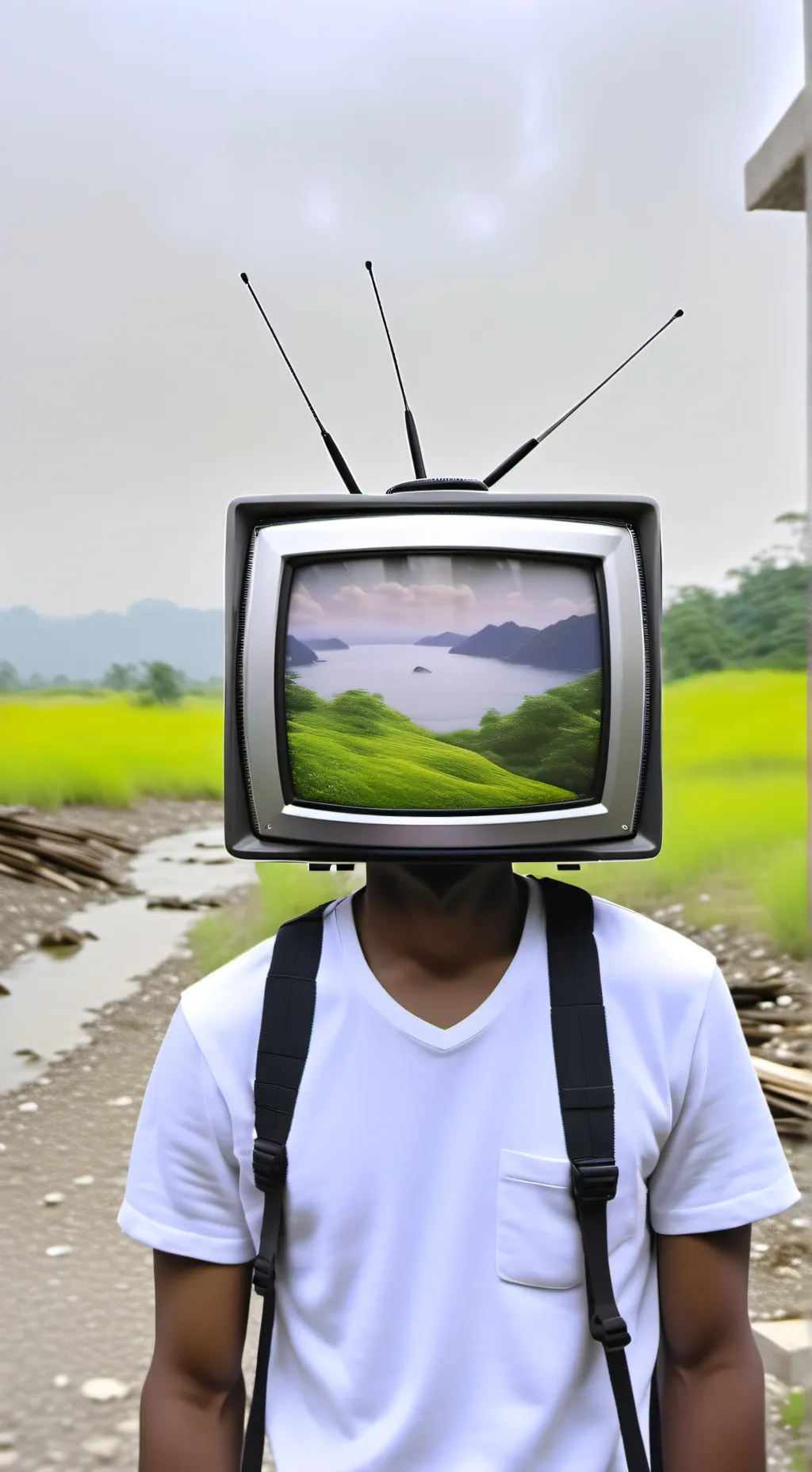 ai character: Alastor x vox background