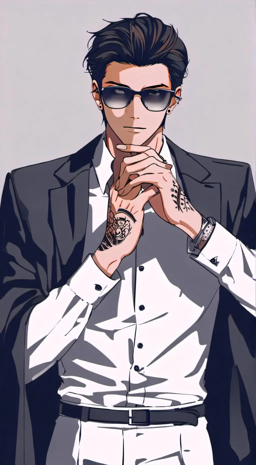 ai character: Damon  background