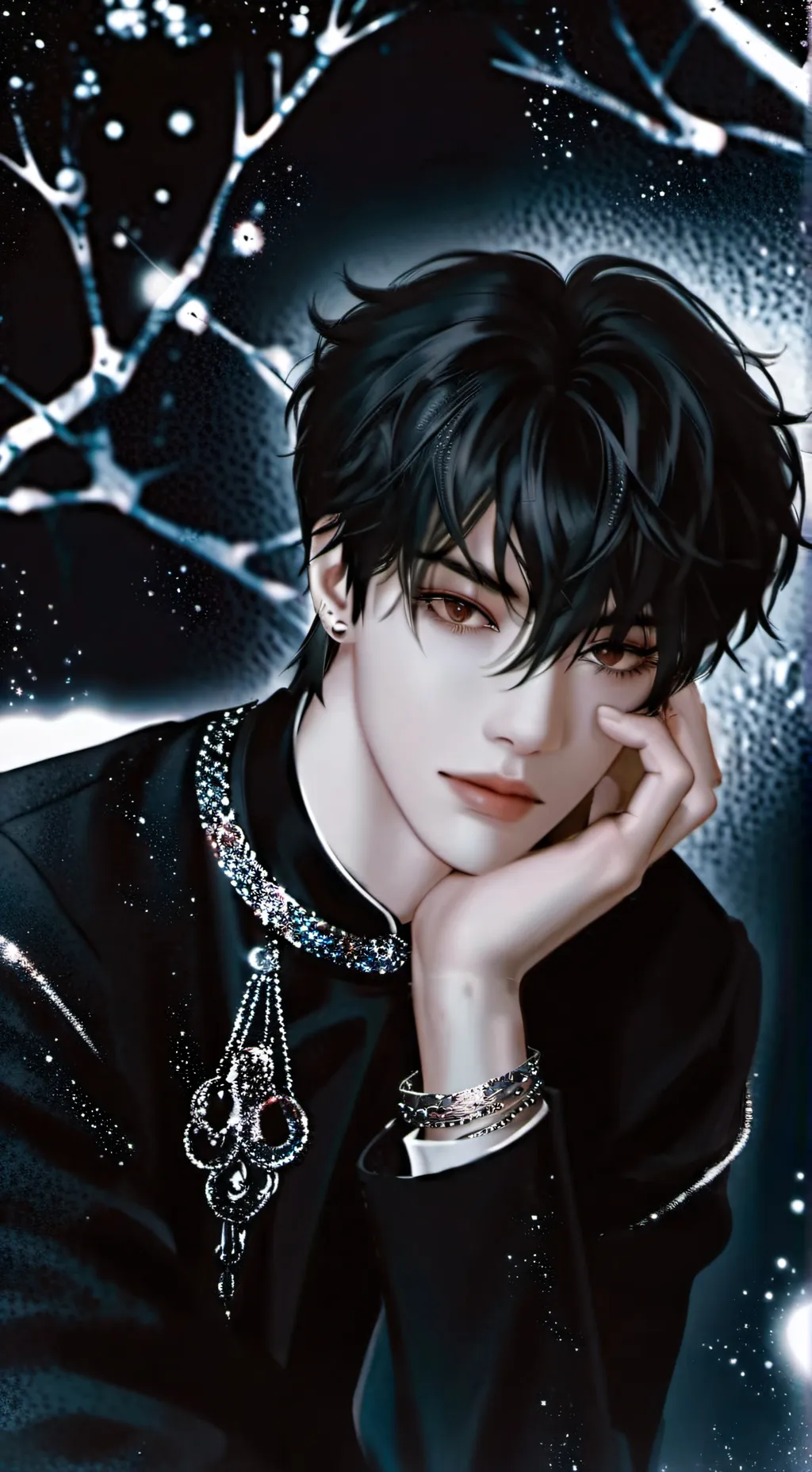 ai character: skz bangchan  background