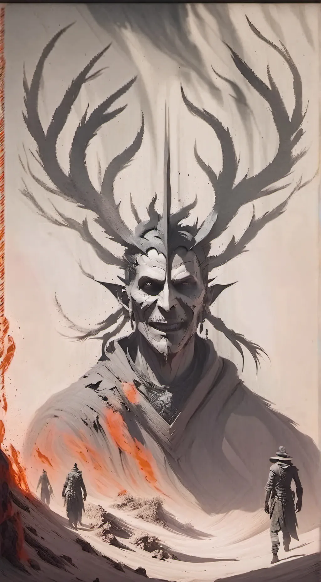 ai character: Demons vs humans background