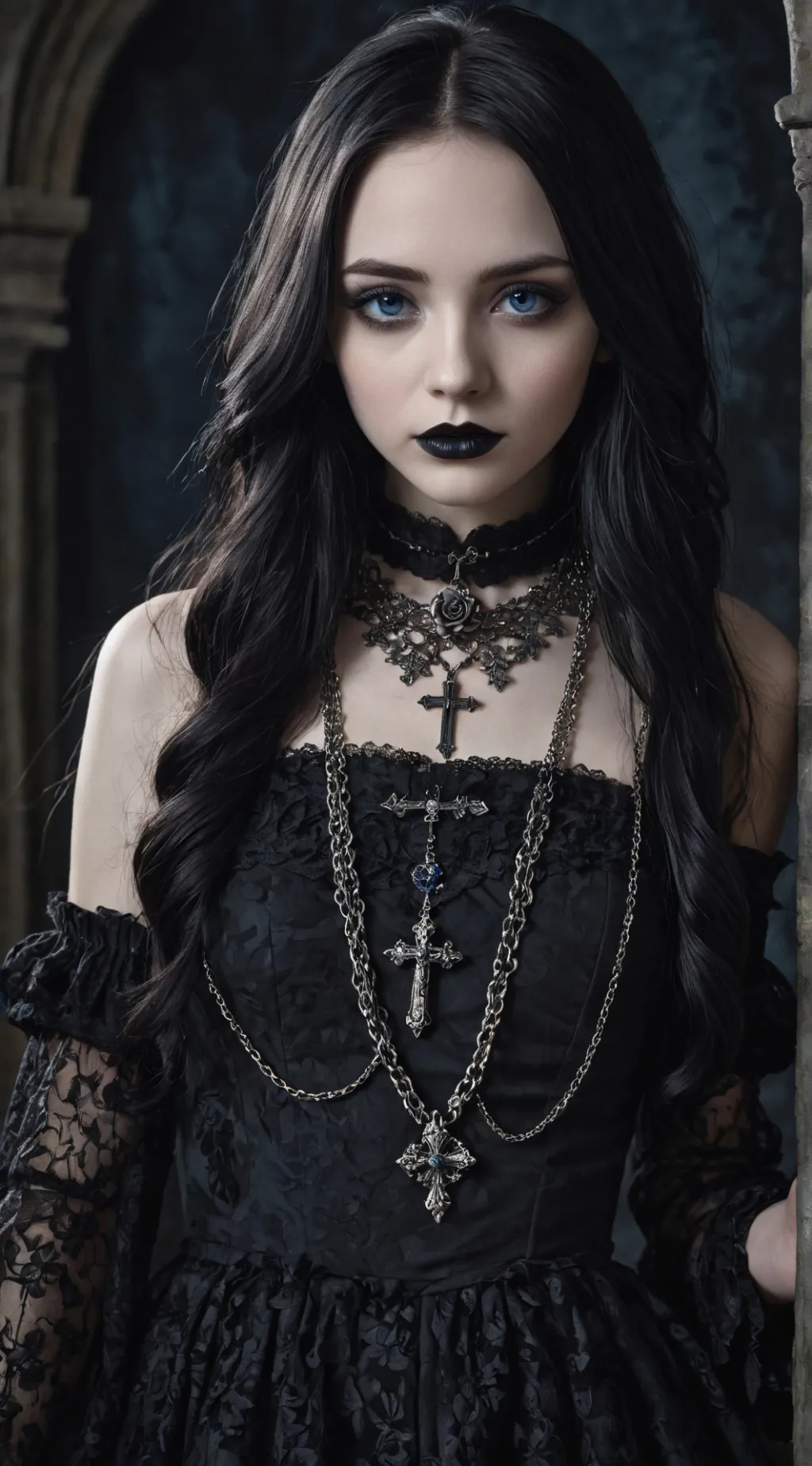 ai character: Gothic Alice background