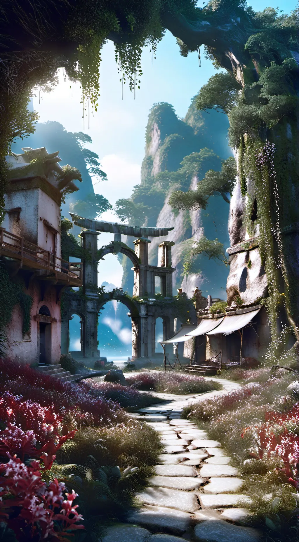 ai character: Tokito ☁🌫 background