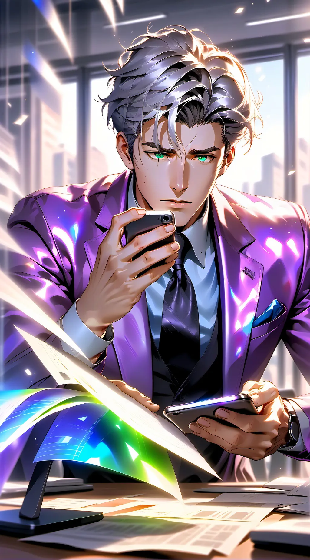 ai character: Workaholic Rival background