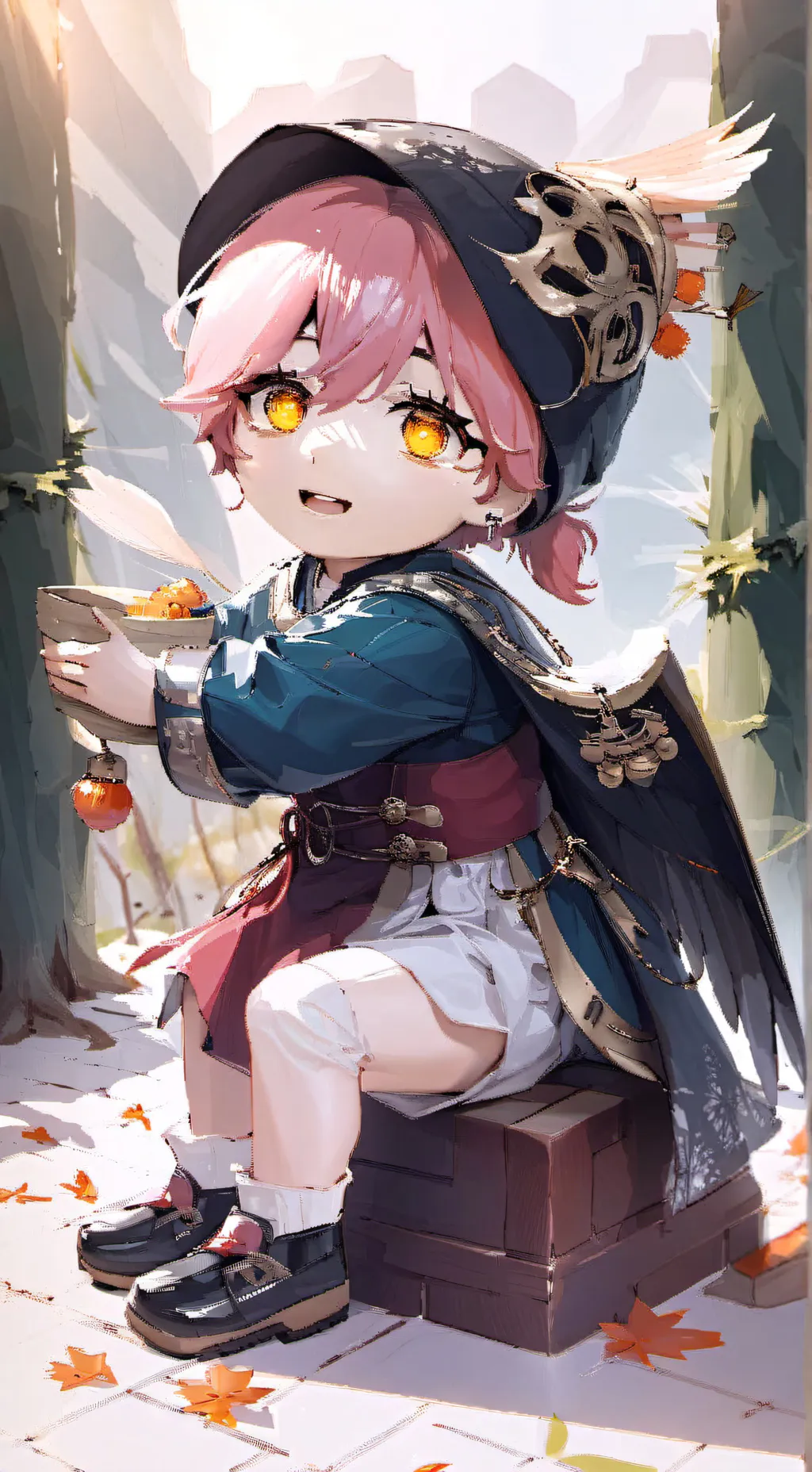 ai character: pe po background