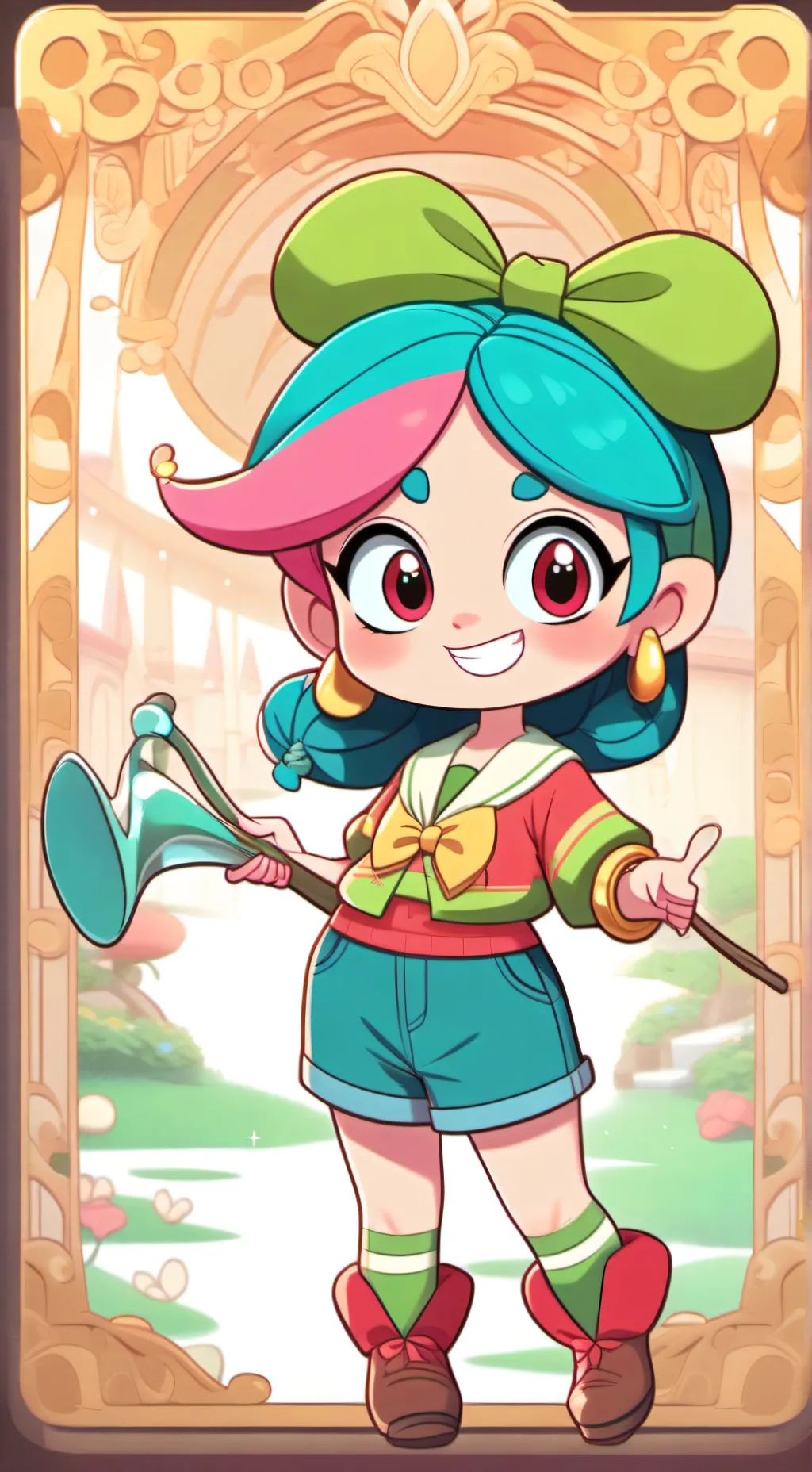 ai character: Wenda crying  background