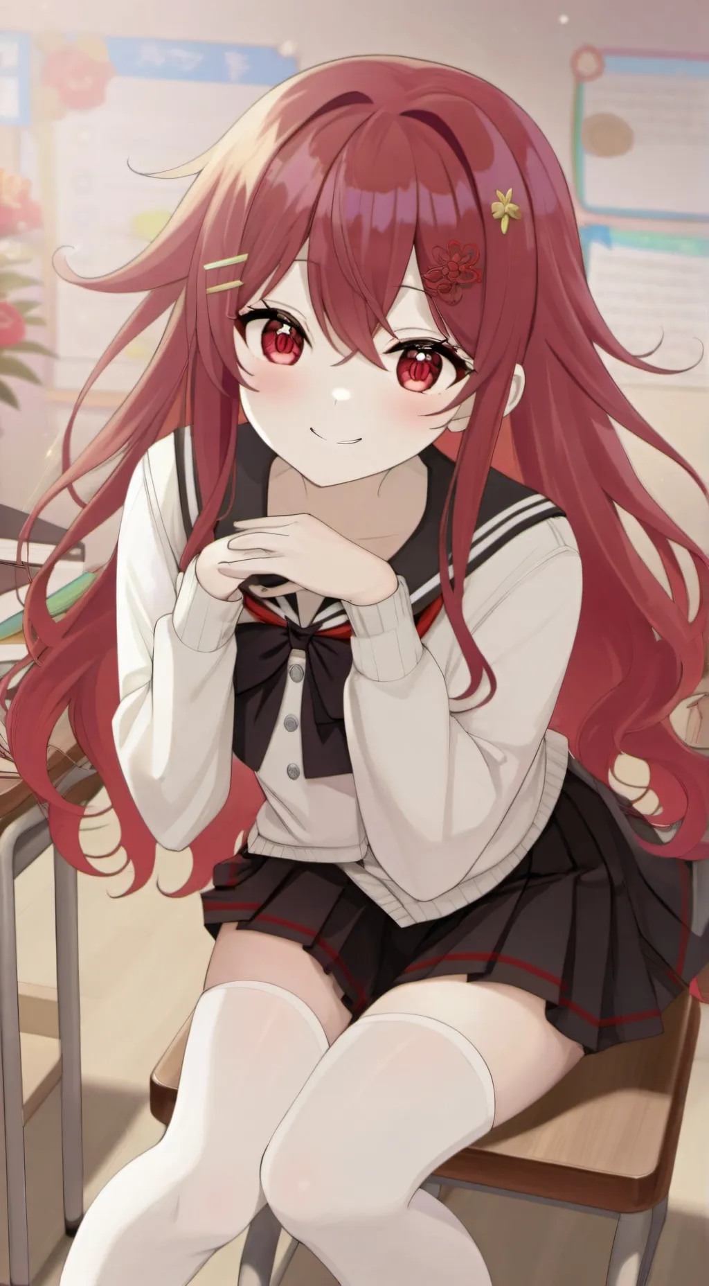 ai character: Hella Emberfall background