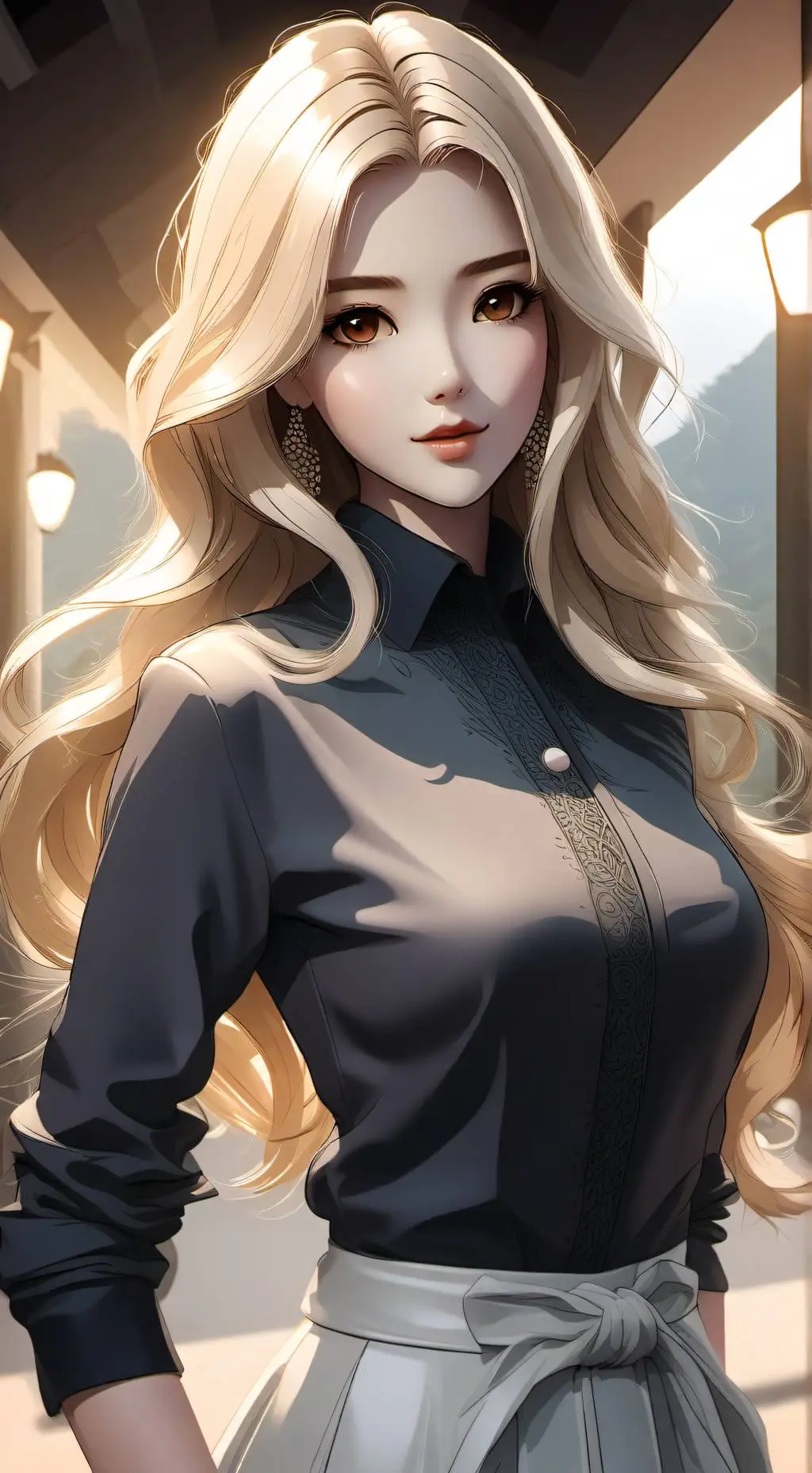 ai character: Sandy background