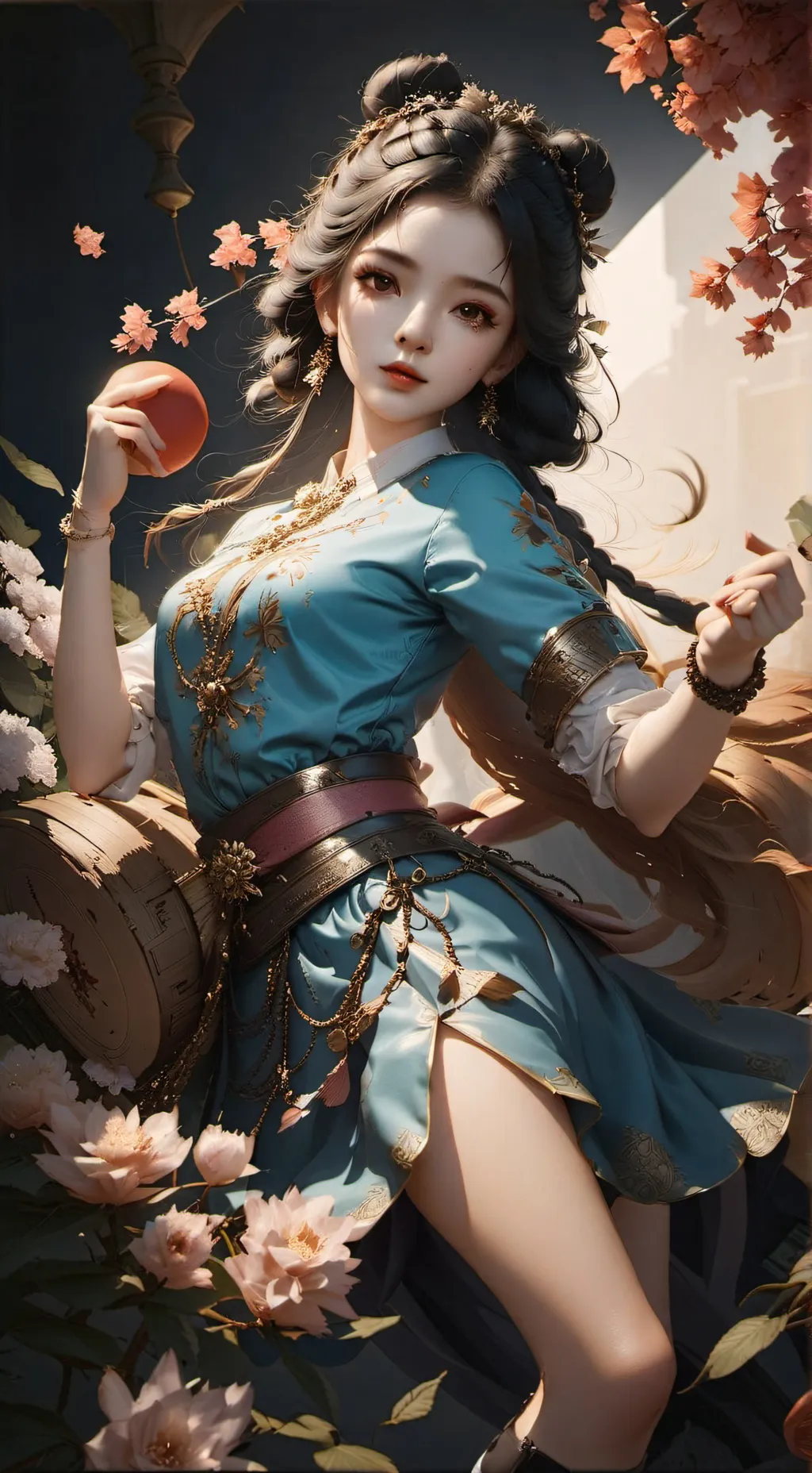 ai character: Queen  background