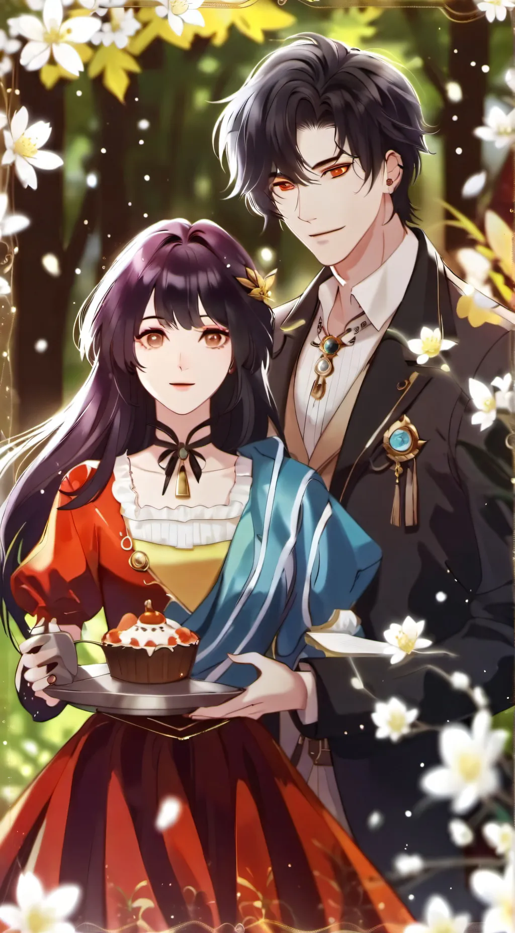 ai character: Martin and lila background