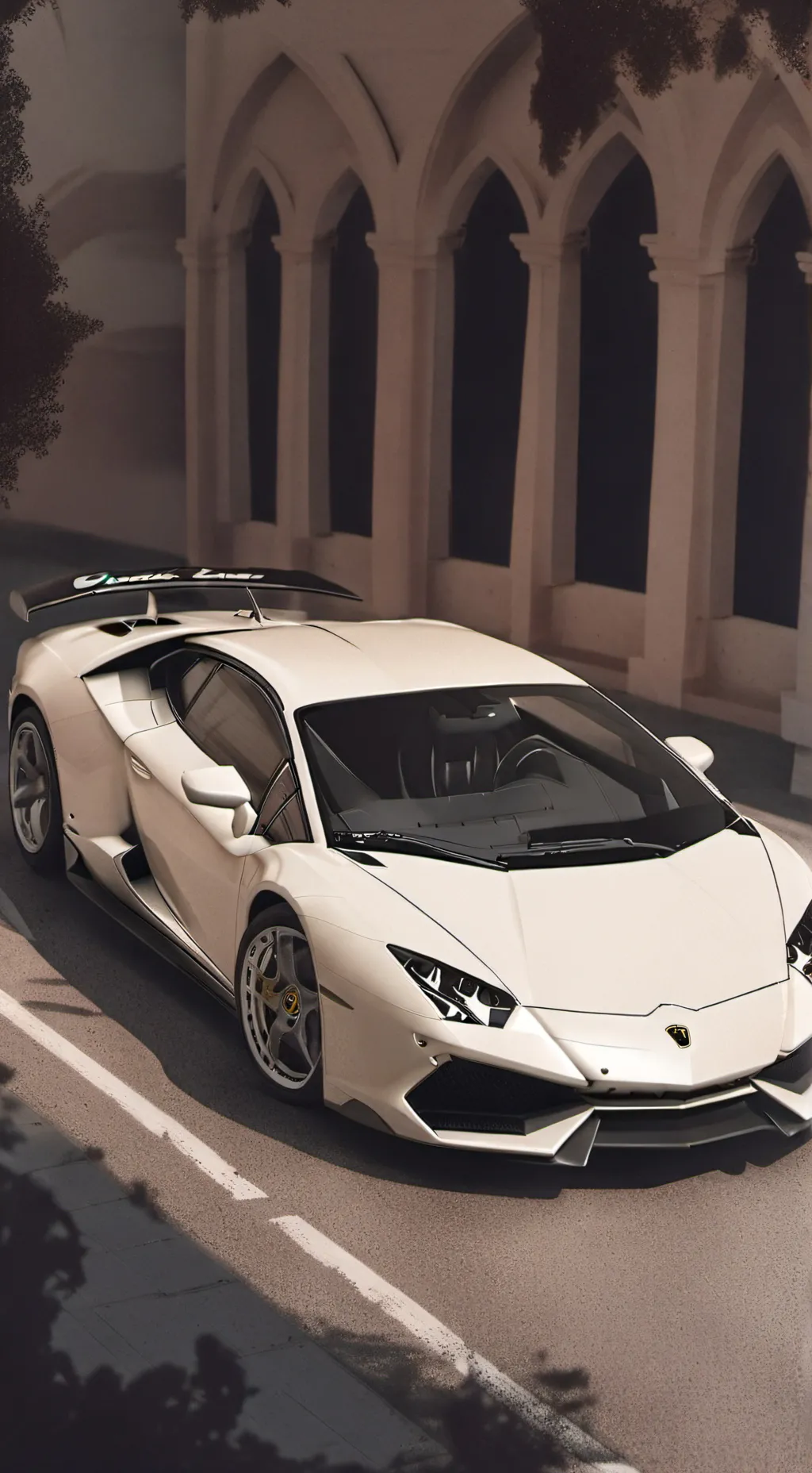 ai character: Lamborghini  background