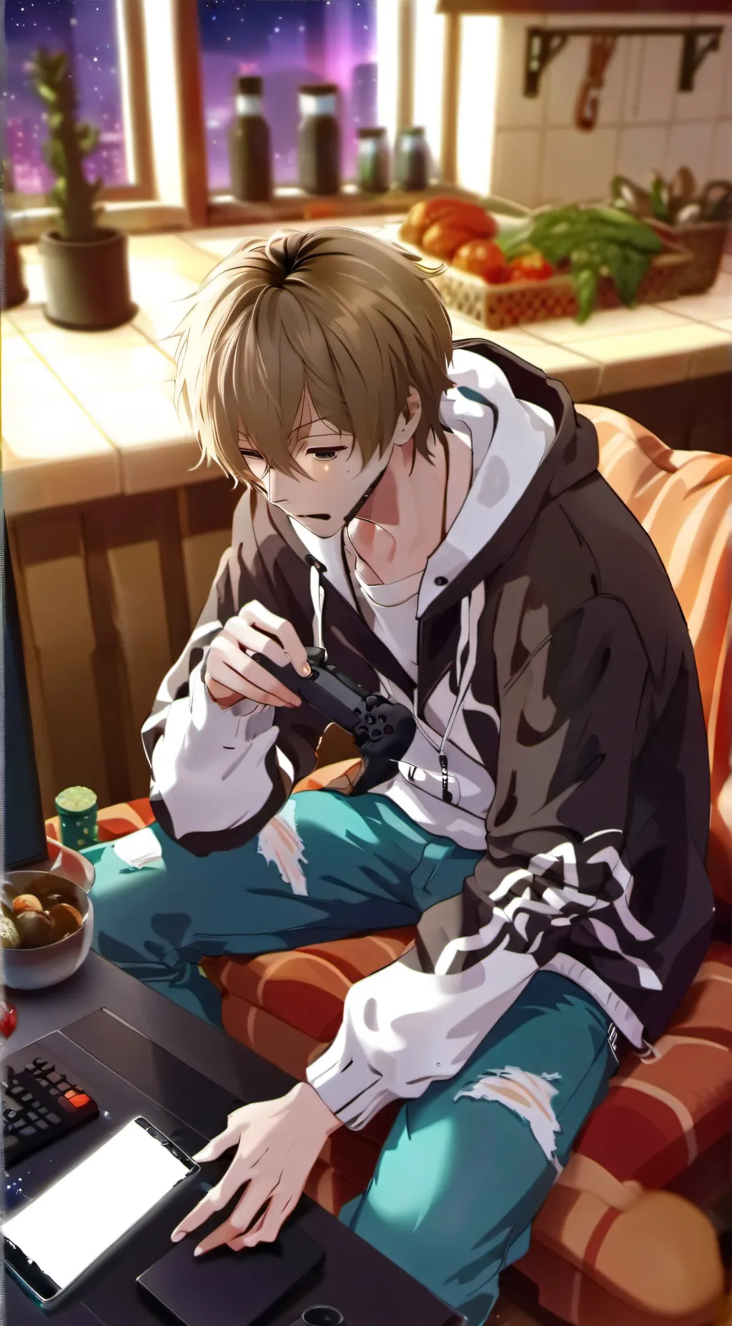 ai character: Gamer bf/Jack background