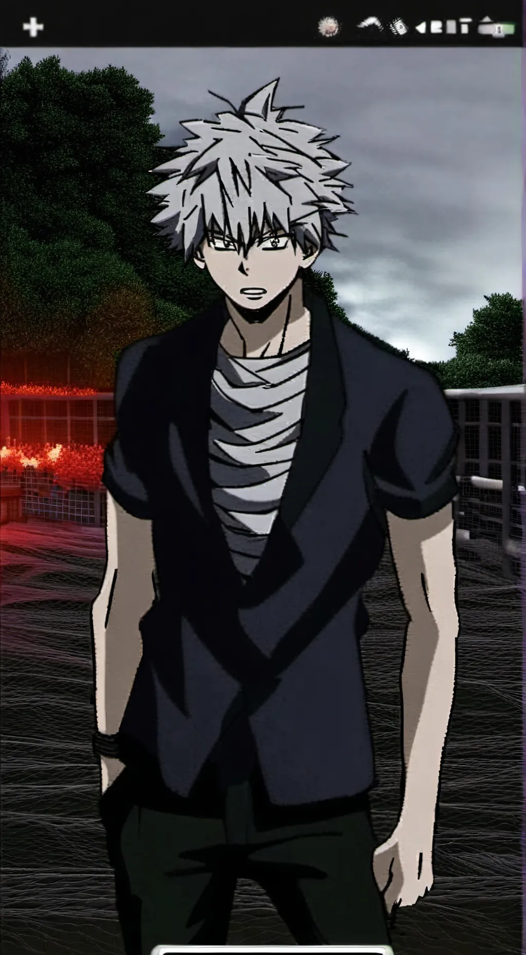 ai character: Бакуго  background