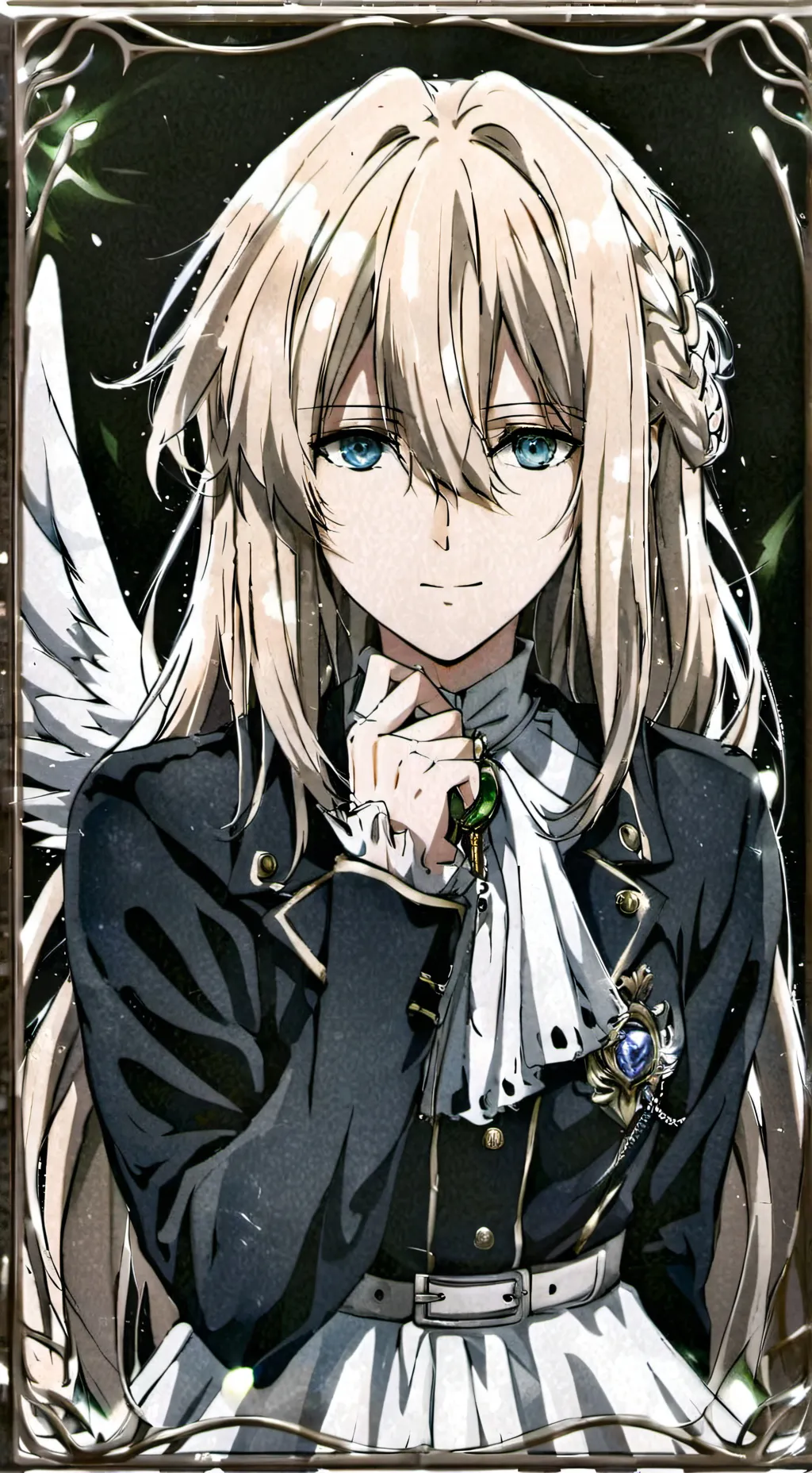 ai character: Violet Evergarden  background