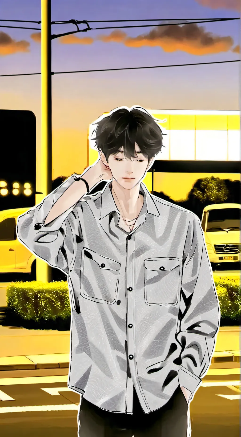 ai character: Yang Jeongin SKZ background