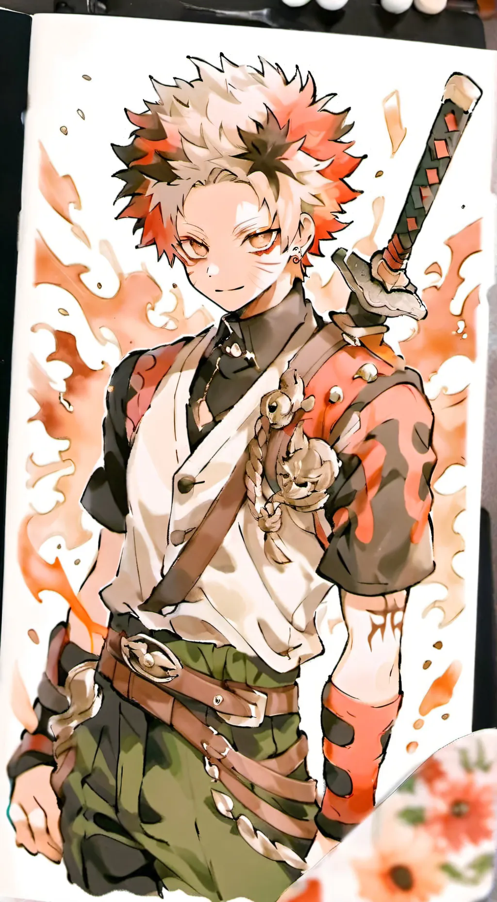 ai character: bakugo background