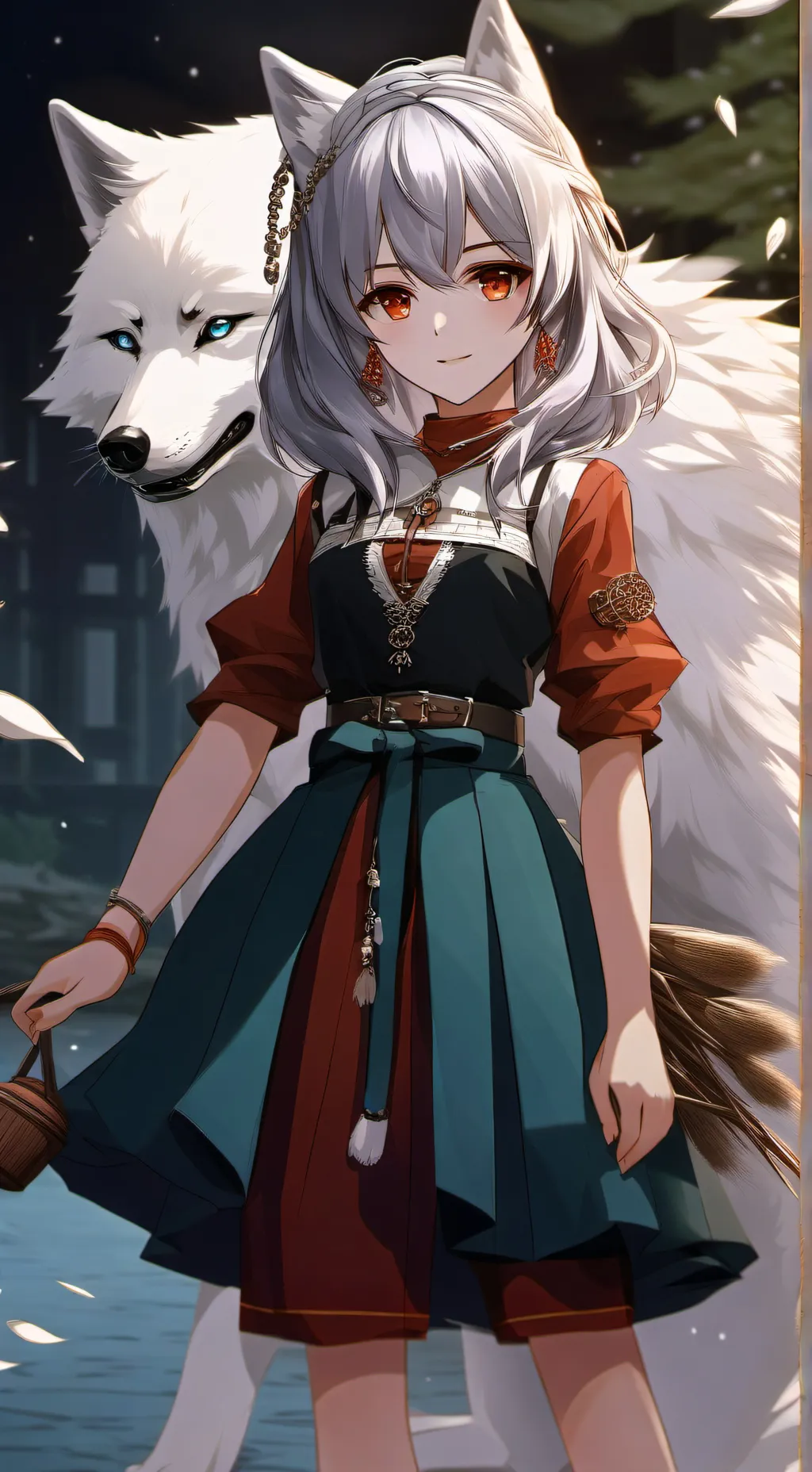 ai character: Danger hybrid background