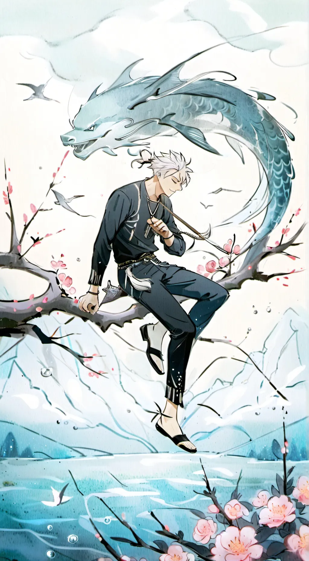 ai character: Satoru Gojo background