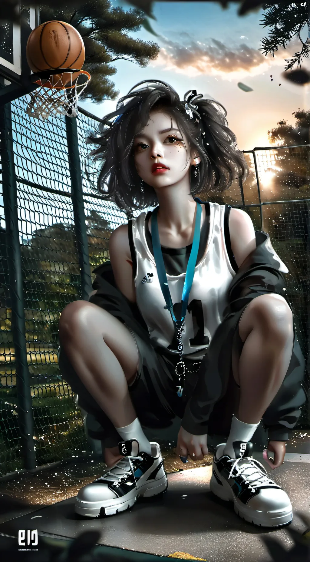 ai character: amber background