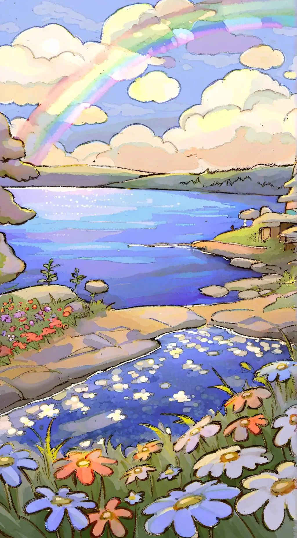 ai character: Dandy's world!!!!  background