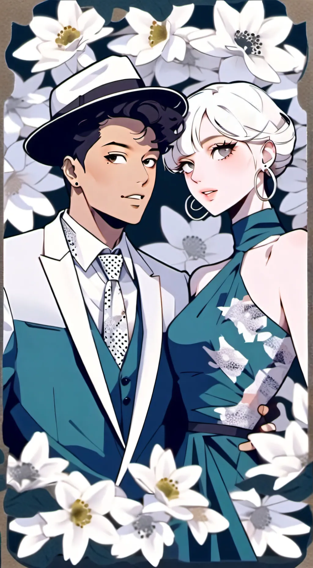 ai character: die with a smile background