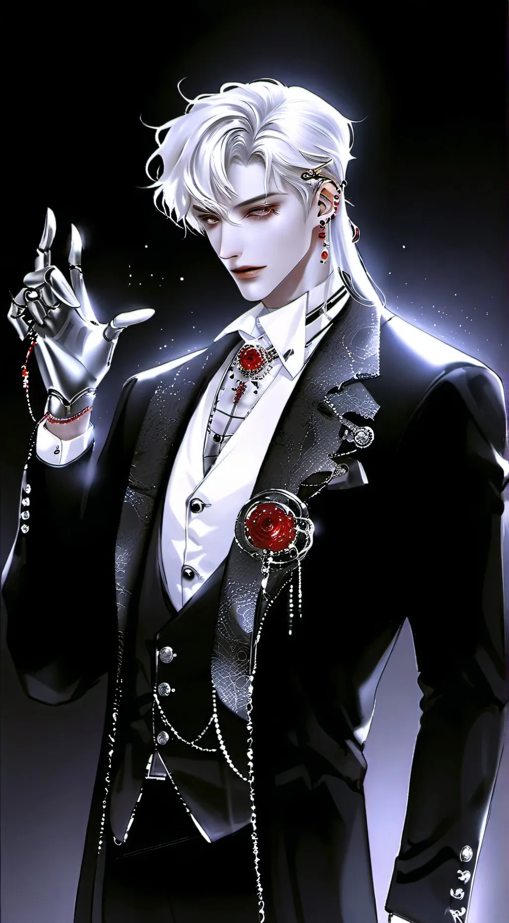 ai character: Silas Crimson background